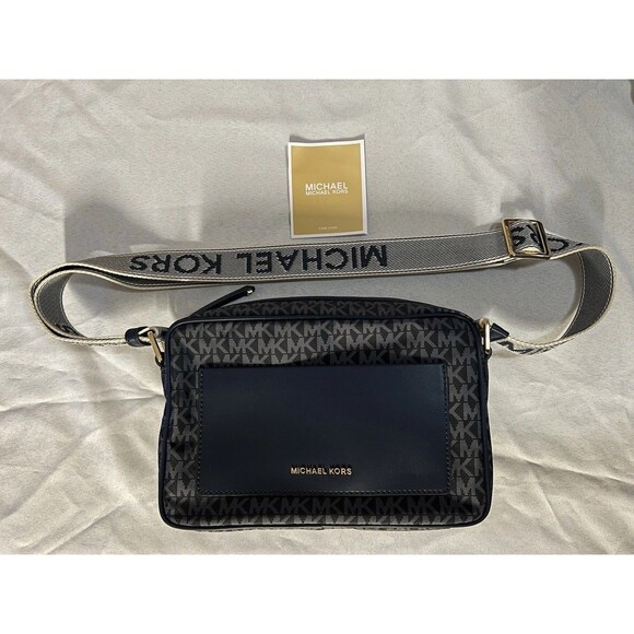 Michael Kors Handbags - Michael Kors Jet Set Logo East West Nylon Crossbody